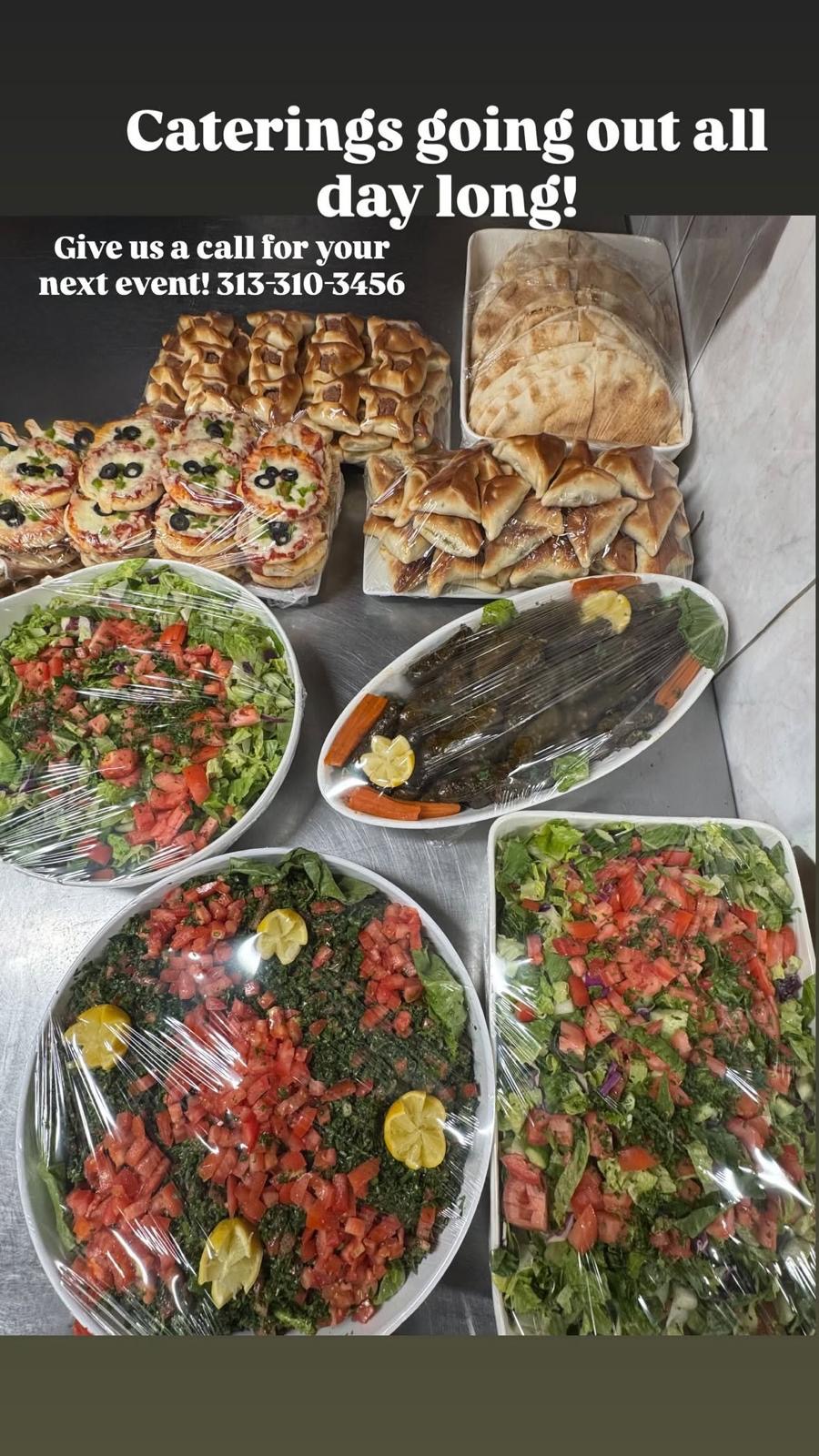 Caterings going out all day